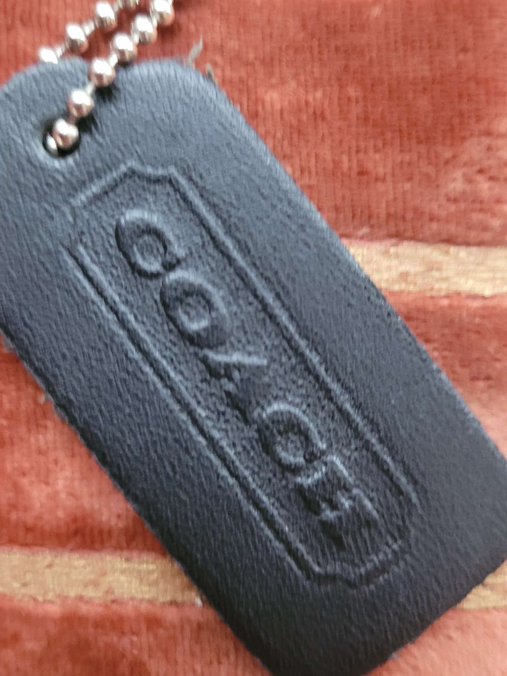 Coach Vintage Leather Tag
